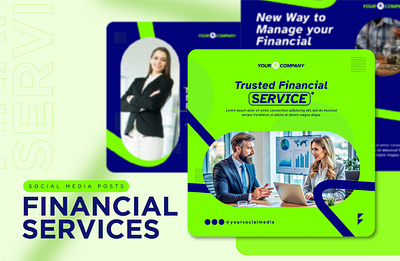 Financial Services Social Media Post Template branding creative design finance financial funds graphic design illustration marketing post posts posts design services social media social posts