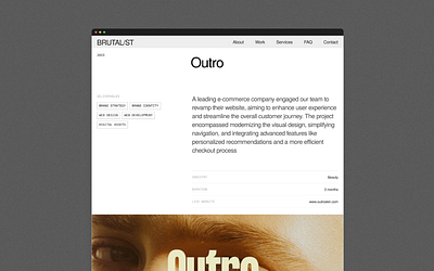 Brutalist - Agency Site agency bold brutalist creative design portfolio responsive ui website