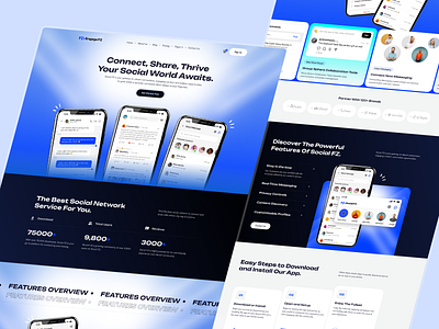 Engage FZ - Social Network App Website creativewebtemplates customizabletemplates engagefztemplate interactivedesign minimalwebdesign modernwebdesign no code nocodedevelopment onlinecommunity responsivedesign socialappdesign socialnetworkdesign templateforstartups ui design uiuxdesign ux design webappdesign webdesigninspiration webflowtemplate websitedesign