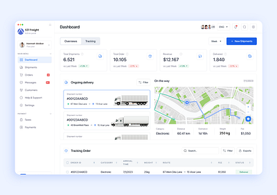 S31 Freight Shipment Management Dashboard UI Design Template adobe xd design figma freight dashboard freight management design heavy duty vehicle illustration logistics admin design logistics admin panel design logistics dashboard shipping figma design shipping management design truck design truck illustration truck ui design ui ui design ui ux ux website logistics