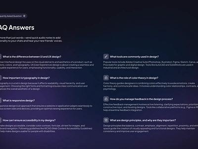 Clean & Minimal FAQ Design Concept 2d 3d animation branding design designer dribbble faq faq design faqs design figma frequently asked question graphic design graphic designing illustration logo motion graphics product design ui user interface