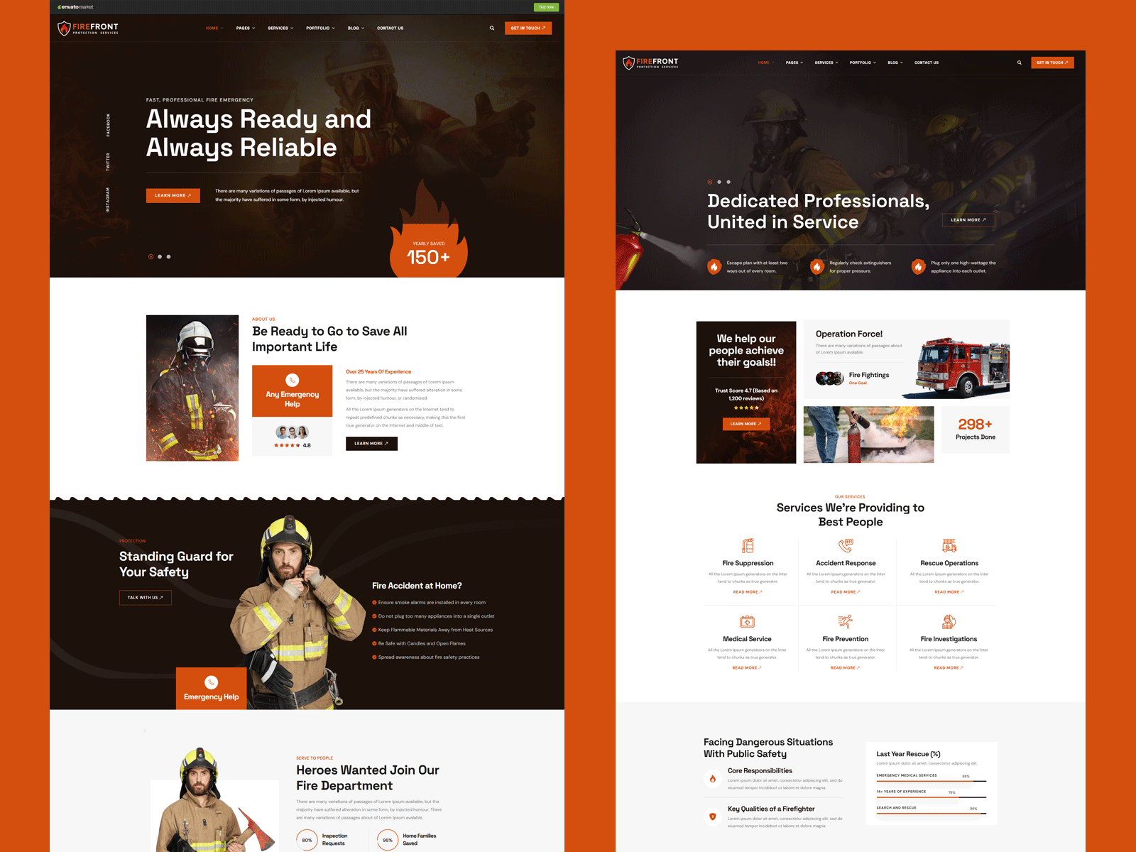 🏠Protect and Serve with Firefront! 👷‍♂️ emergencyready fireprotection safetybusiness safetyservices securitysolutions seooptimized speedoptimized wordpressthemes