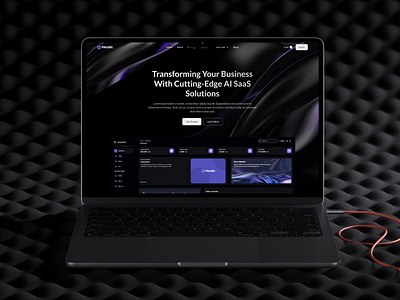 Metallic - Webflow AI Saas Website Template ai ai template ai website dark metallic saas saas design saas template saas website template ui ux web design webflow webflow template website