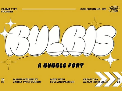 Bulbis - Bubble Font 2000s 90s 90s font bubble bubble font chiny graffiti font graffiti fonts oldschool outline retro font rounded shroom streetart streetwear svg wabbly wiggly y2k