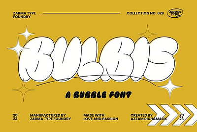 Bulbis - Bubble Font 2000s 90s 90s font bubble bubble font chiny graffiti font graffiti fonts oldschool outline retro font rounded shroom streetart streetwear svg wabbly wiggly y2k