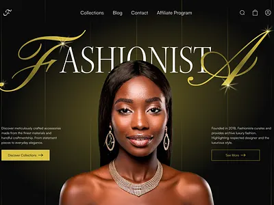 Luxury Fashion Web Store branding design ecommerce fashion hero sections interface interface design landing page luxury online store shop ui ui design uiux user experience user interface web web design webpage website