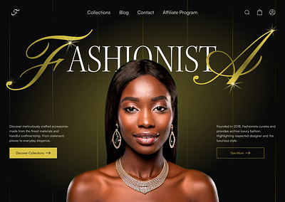 Luxury Fashion Web Store branding design ecommerce fashion hero sections interface interface design landing page luxury online store shop ui ui design uiux user experience user interface web web design webpage website