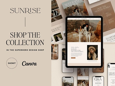 Showit Sales Page Sunrise course website digital product landing page photographer website photography website sales funnel sales page showit showit add on page showit sales page showit website showit website template