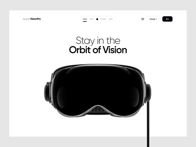 Vision Pro Sales Landing Page Animation animation apple branding ios landing page mac minimal motion motion graphics product design ui ui animation ui design ui interaction uiux vision pro website