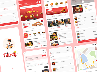 Food Delivery Mobile Application android mobile application branding creative mobile app deliveryapp design food app food application food delivery app graphic design illustration landing banner logo design mobile app mobile application mobile view ui ui design ux