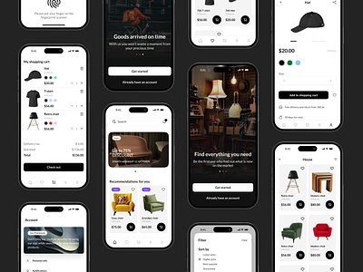 Ecommerce App UI Design Concept app design app design concept e commerce app ecommerce ecommerce app marketplace minimalist app design retail shop shopping shopping app store store app design ui ux