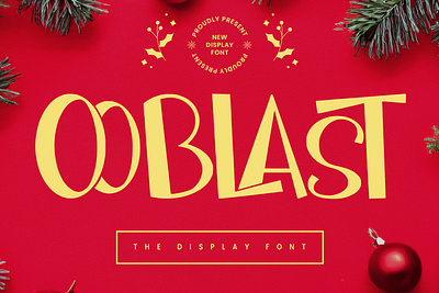 Ooblast Display Font animation branding design font fonts graphic design illustration logo nostalgic ui