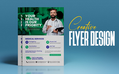 Medical Flyer Design bespoke design creative flyer flyer design leaflet medical medical flyer