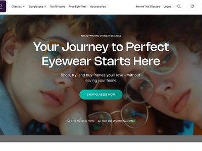 SpecZone - Redefining Online Eyewear Shopping branding design ecommerce estore eyewear glasses graphic design landing minimal product shop shopping ui ux website