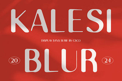 Kalesi Blur blur creative design font lettering logo modern sans serif typeface