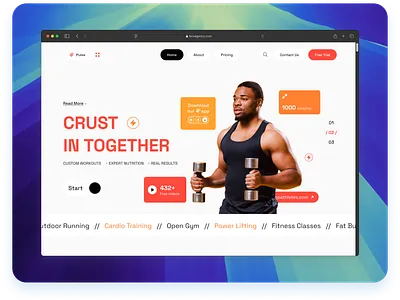 Fitness Website figma fitness website ui ui design