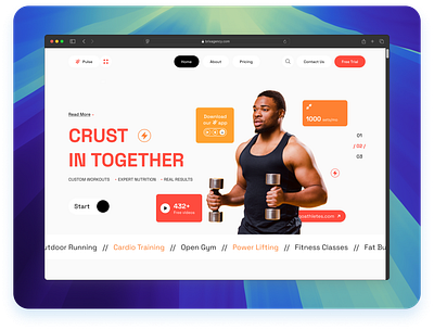 Fitness Website figma fitness website ui ui design