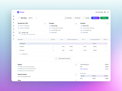 SaaS - Web App Invoice Page Design design saas ui design ui ux ui ux design ux ui