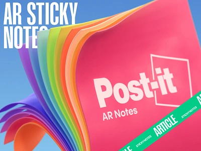 AR Sticky Notes: Extended Reality Design Concept (Story) 3d apple vision pro ar article augmented reality blender design concept extended reality interaction interface meta quest 3 mixed reality motion design mr notes post it sticky notes virtual reality vr xr