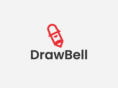 DrawBell logo 99design bell brand design draw education fimbird logo logodesigner pencil