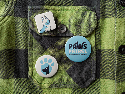 Paws Patrol Wickford Identity badge branding design download identity logo mockup mockups pin enamel psd template typography