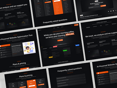 Landing Page design branding graphic design motion graphics ui