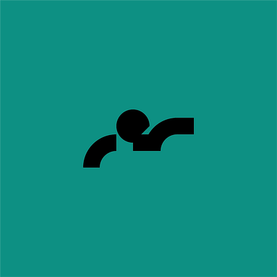 Swimming logo concept logo man swim swimming water