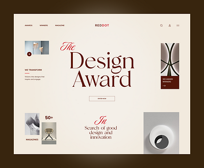 Red Dot Website Revamp red dot award ui ux website