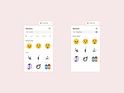 Emoji & vector selector emojis fonts selector input controller vector