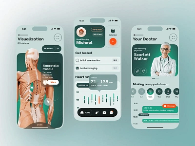 Fitness Examination with Doctor Appointment Mobile App mobile app