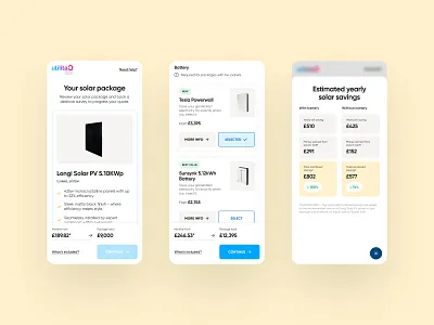Utilita Solar journey battery energy funnel quote solar utilita