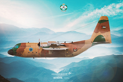 RJAF C- 130 Hercules aircraft poster aircraft profile avilove c 130h c130 guts airline jordan jordan army lockheed lockheed martin c 130 hercules rjaf royal jordanian air force