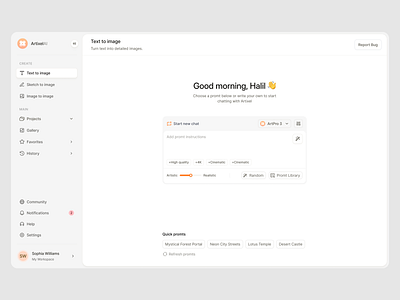 Artixel promt page full ✨ ai dashboard ai product design image ai image creation ai midjourney ui ux web design website