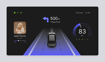 Car Interface - Daily UI 034 daily ui