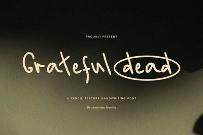 Grateful dead - Pencil Brush Font anxietype foundry band best seller font branding font corporate font crafting font dark font display font graphic design grunge font handwriting font handwritten font logo logo font logotype magazine font pencil font textured font