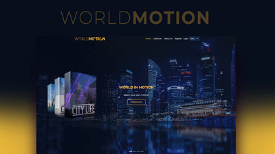 WorldMotion app design development graphic motion products shop ui ux web website world