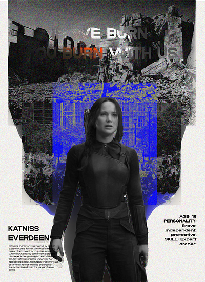 Katniss Everdeen photoshop poster design graphic design photoshop poster design