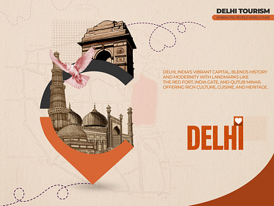 Delhi Tourism graphic design