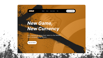 BitBall x Bitcoin Magazine Landing page on Webflow figma uiux webdesign webflow