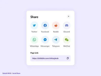 Social Share 010 2d community daily dailyui dailyui010 design minimal purple share simple social social network ui ux