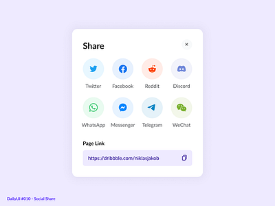 Social Share 010 2d community daily dailyui dailyui010 design minimal purple share simple social social network ui ux