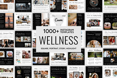 Wellness Social Media Template 3d animation branding canva wellness graphic design illustration instagram wellness logo motion graphics social media wellness ui ux vector wellness branding wellness design wellness icon wellness marketing wellness post wellness story wellness templates