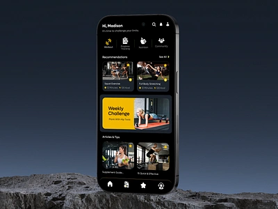 Fitness App app design fitness fitness app fitnessapp fitnessui gym health app ios mobile mobile app design mobileui online training sport tracker training ui ux wellnessapp workout