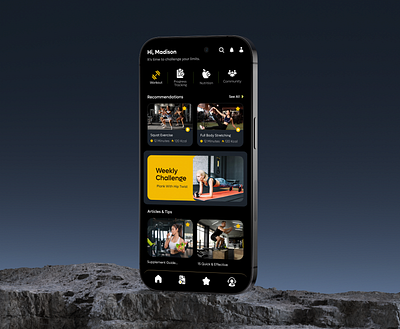 Fitness App app design fitness fitness app fitnessapp fitnessui gym health app ios mobile mobile app design mobileui online training sport tracker training ui ux wellnessapp workout