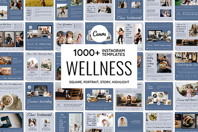 Wellness Instagram Template 3d animation branding design graphic design illustration logo ui ux vector wellness brand wellness bundle wellness canva wellness content wellness design wellness ebook wellness instagram wellness social media wellness template wellness workbook