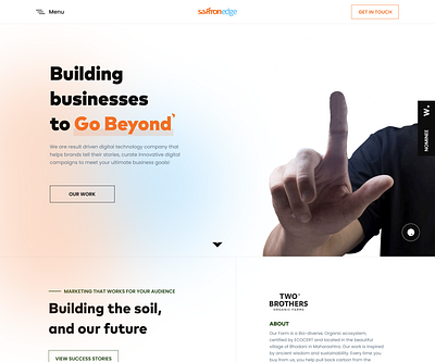 Saffron Edge Web Page branding design graphic design illustration logo typography ui ux vector