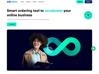 EZ Store app branding design graphic design illustration typography ui