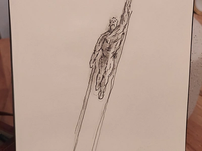 Superman :-) drawing pencil sketching