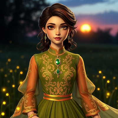 Alsa: The Enchanted Guardian of the Meadow 3d art work behance blender character character design character illustration concept art design digital art digital illustration dribbble graphic design illustration render rendering