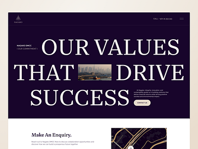 NAGAKO - Investment Group Website Design. animation bold typography branding creative deign figma homepage investment landing page landingpage marine services ui uidesign uiux ux web design website